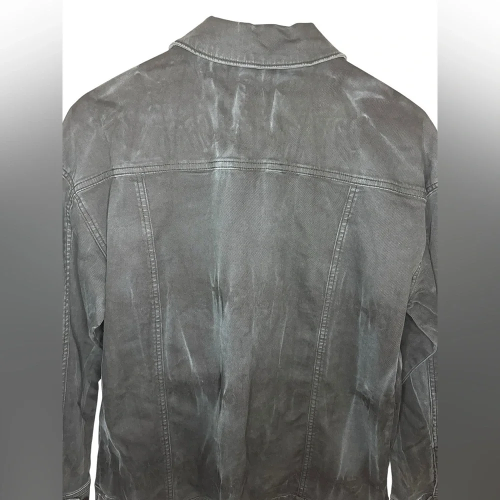 Free People Oversized Tie Dye Denim Jacket Size M - Picture 6 of 8